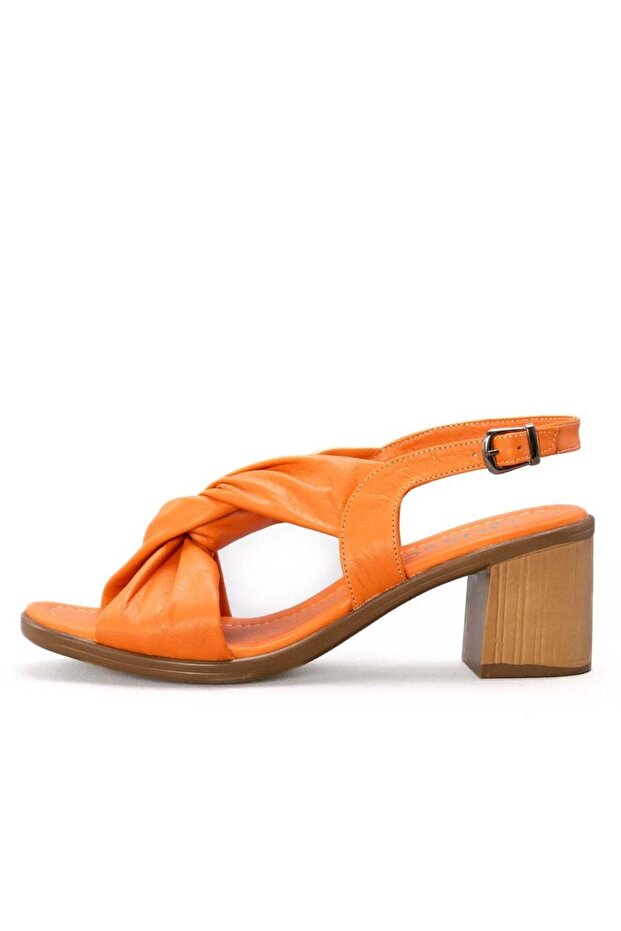 Diandra Women's Genuine Leather Heeled Sandals 2213