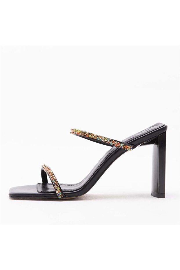 Estee Women's Stone Embroidered Evening Dress Slippers-1300