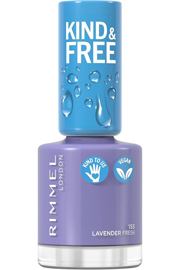 Kind & Free Clean Nail Polish - 153 - Lavender Light, 8ml