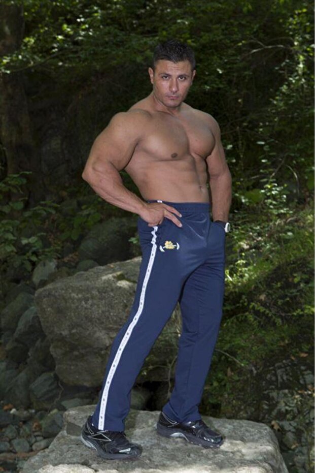 Polyester Lacquer Zippered Sweatpants - 983 - 2