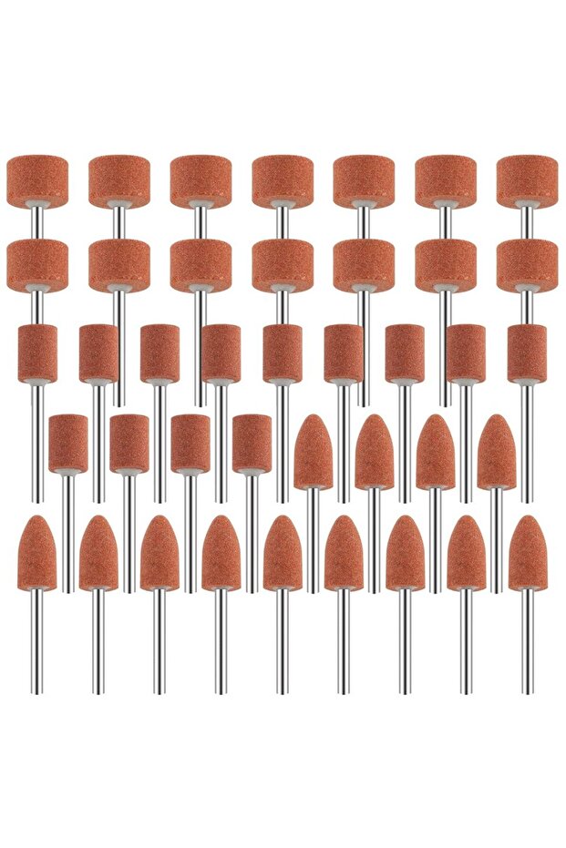 42pcs Sanding Bits for Dremel Rotary Tool, Grinding Stone Sanding Drill Bits with 1/8" Shank, Alumin