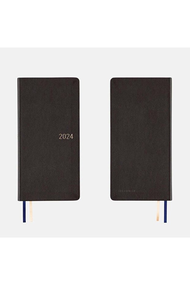 Techo Weeks Japanese Version 2024 Jan Start Fine Classic Series Classical Navy Leather Cover
