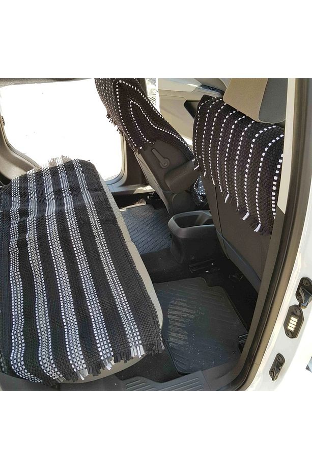Terletmez Oto Koltuk Kilim Seti 2 Ön 1 Arka 3lü Set %100 Pamuk - 3