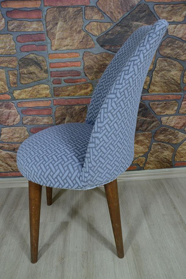 Sandalye Örtüsu Retro Oval Sandalye Kılıfı - 6