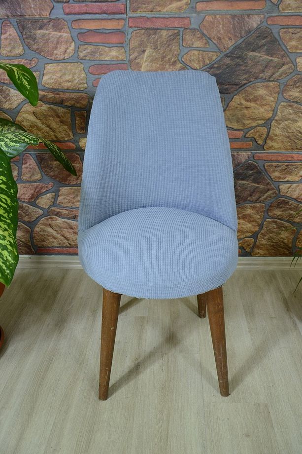Sandalye Kılıfı Retro Oval Pıtıkara Sandalye Örtüsü - 3