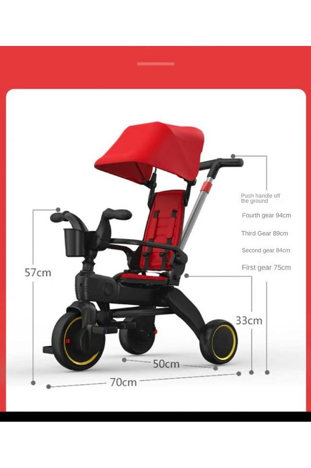 Trike Plus Ebeveyn Kontrollü Katlanabilir Bisiklet - 4