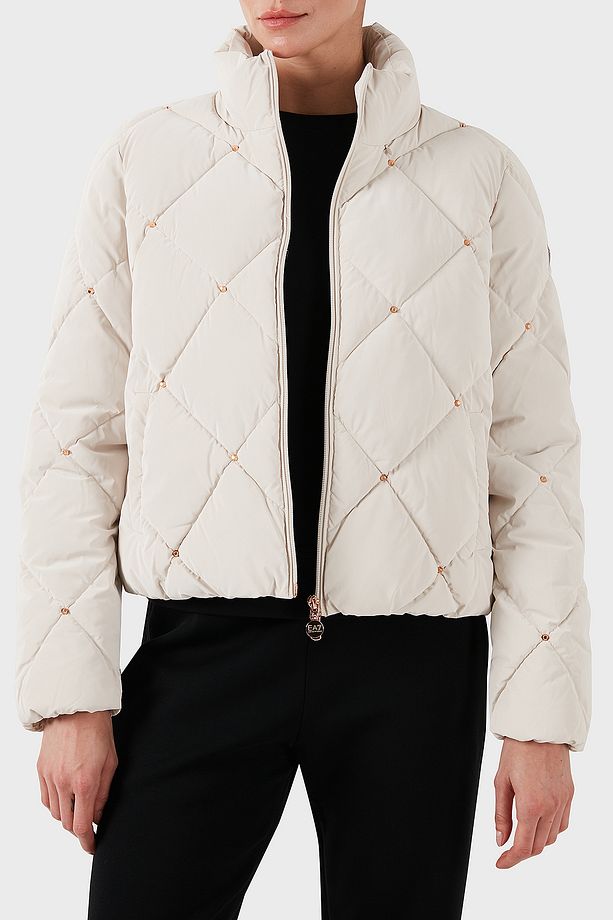 Regular Fit Gizli Kapüşonlu Dik Yaka Crop Şişme Mont  MONT 6DTB14 TNDMZ 1120 - 3