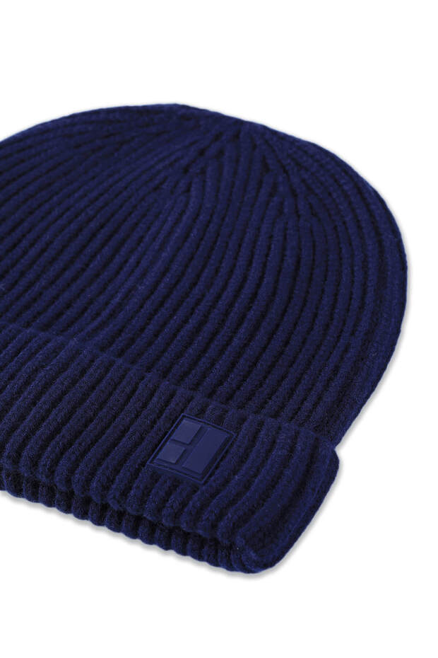 Lacivert Düz Örgü Bere - 5