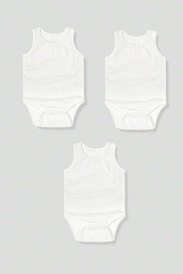100% Cotton Zero Sleeve 3-Piece Stovetop Cream Zibin Body
