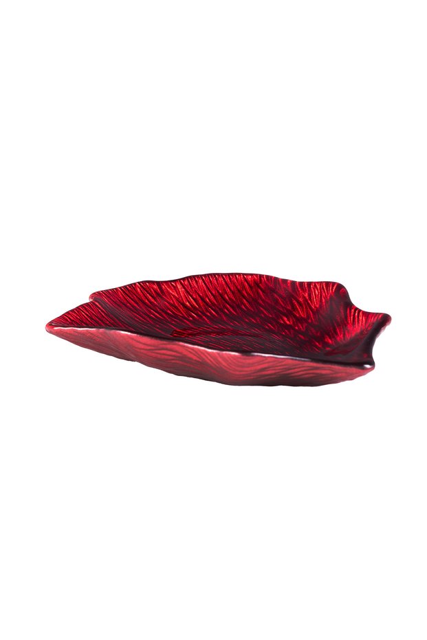 Red Waist Snack Plate