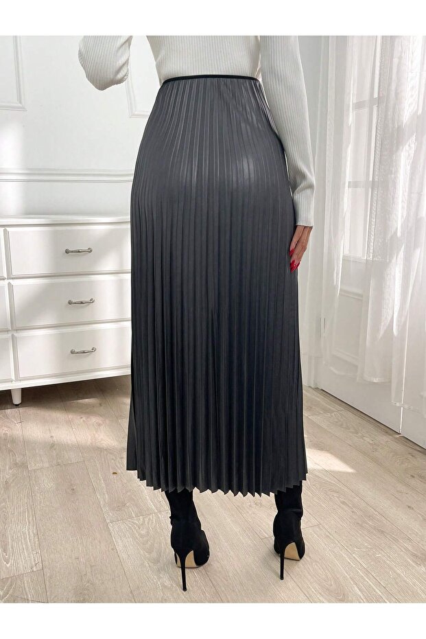 FUSTA LUNGA PLISATA DAMA - 3