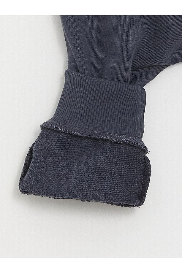LCW baby Bisiklet Yaka Baskılı Erkek Bebek Sweatshirt ve Eşofman Alt 2'li Takım - 6