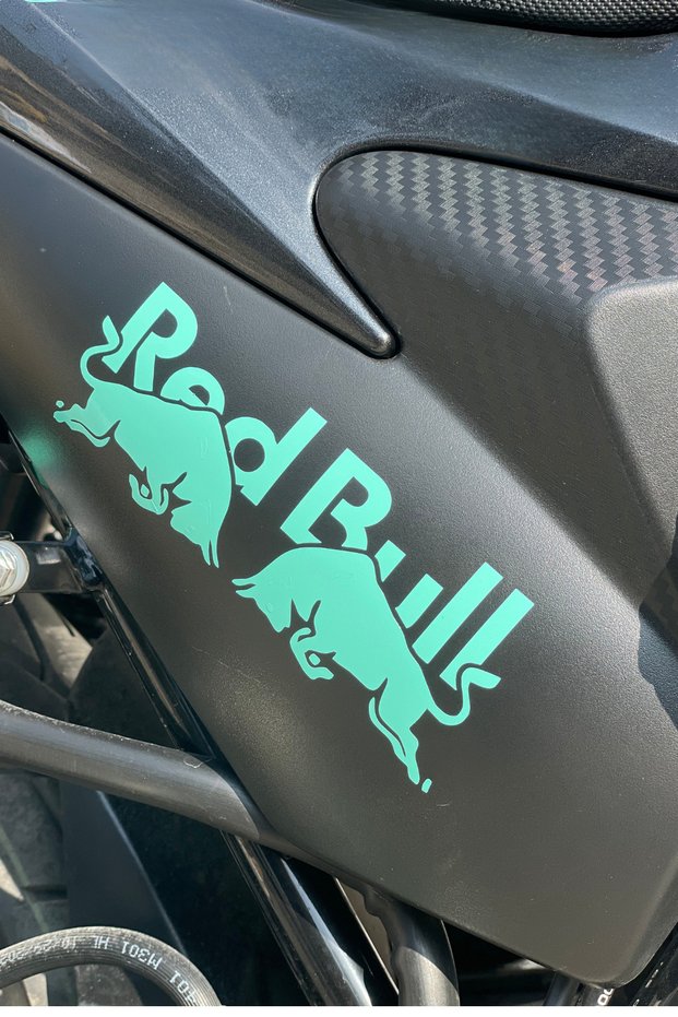 Oracal Mint Color Bull Energy Sticker Decal for Motor-Car-Helmet (15Cmx6Cm)