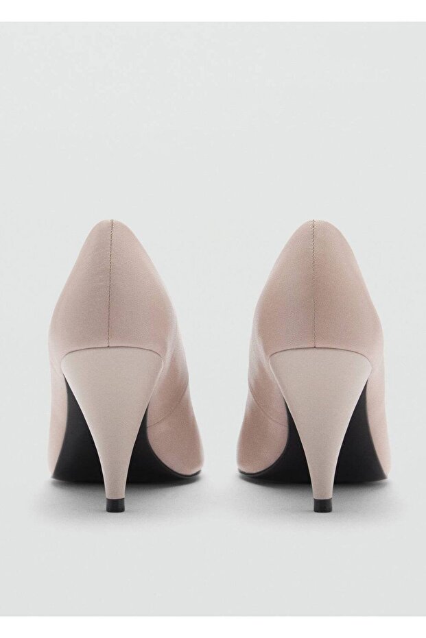 Lederschuhe mit Trichterabsatz - 3