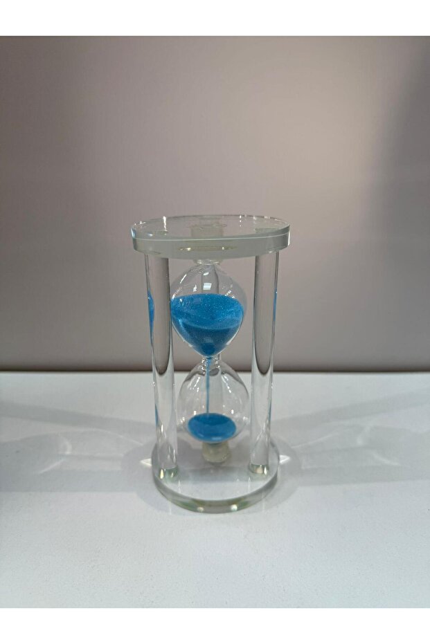 KUM SAATİ CAM MAVİ - 4