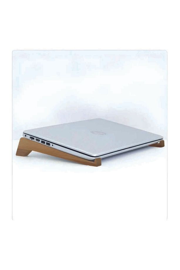 Ahşap Laptop Tutucu Macbook Standı & Yükseltici Tutucu - Macbook Yükseltici 13" 14" 15" 16" 17 siyah - 2