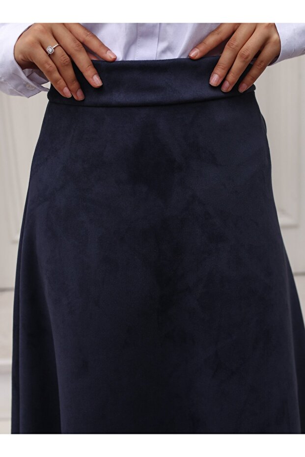 SÜET ETEK - Lacivert - - 7