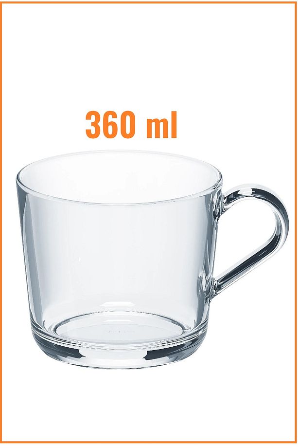 Cam Kupa Seti \ 2'li Set \ 360 ml \ 10 Cm Mantar Altlık - 2