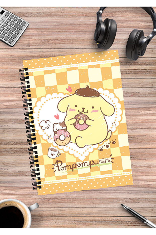 Sanrio Cinnamoroll Kuromi Melody Kitty Pompompurin Twinstars Spiral Notebook