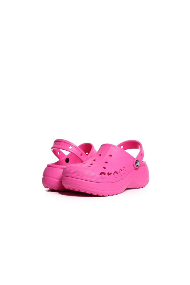 Baya Platform Clog Kadın Terlik - Neon Pembe - 2