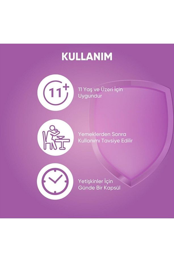 Beta Glukan Kara Mürver, C Vitamini, Çinko Bitkisel Vegan 30 Kapsül - 6