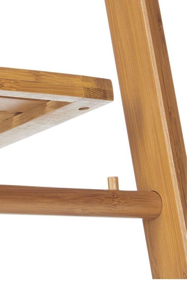 Bambu 3 Raflı Havlu Askısı Banyo Düzenleyici Havluluk Organizer Db-0006 - 5