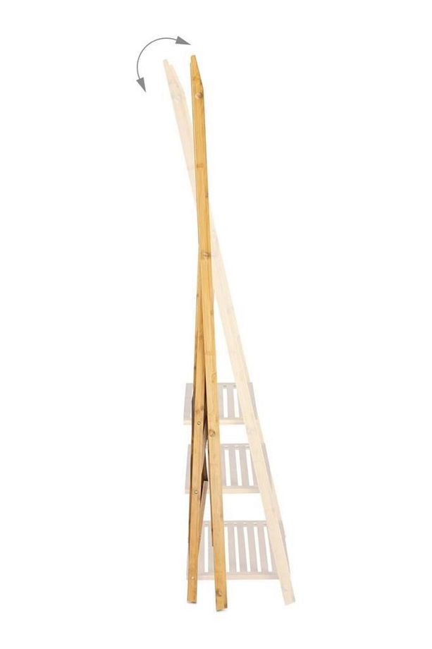 Bambu 3 Raflı Havlu Askısı Banyo Düzenleyici Havluluk Organizer Db-0006 - 6