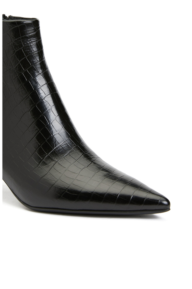 Siyah Kadın Deri Bot - 6