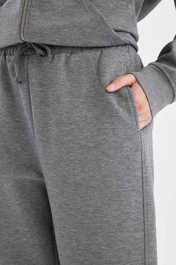 Standart Fit Jogger Eşofman Altı Beli Paçası Lastikli Cepli Skuba Dalgıç C6857ax24au - 3