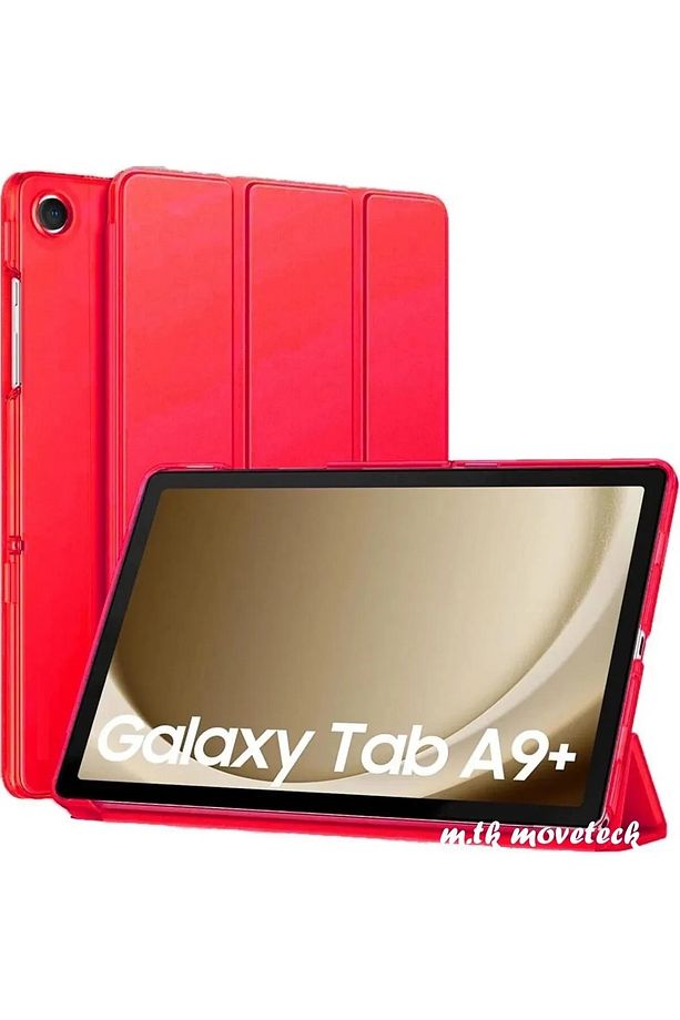 Samsung Galaxy Tab A9 Plus 11 Inç Kılıf Smart Uyku Modlu Standlı Şeffaf Kapaklı Sm-x210 (UYUMLU) - 1