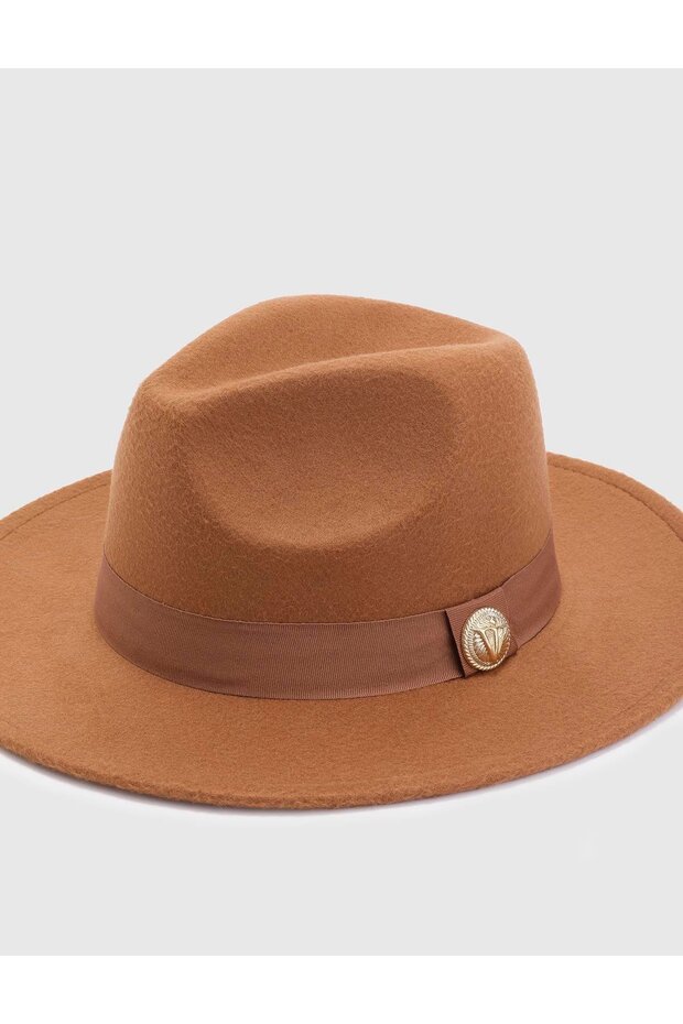 Minako Kadın Şapka Taba - 2