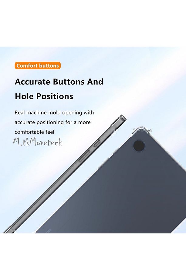 Samsung Galaxy Tab A9 Plus Tablet Kılıfı Köşe Korumalı Antishock Şeffaf Silikon Sm-x210 X213 - 6