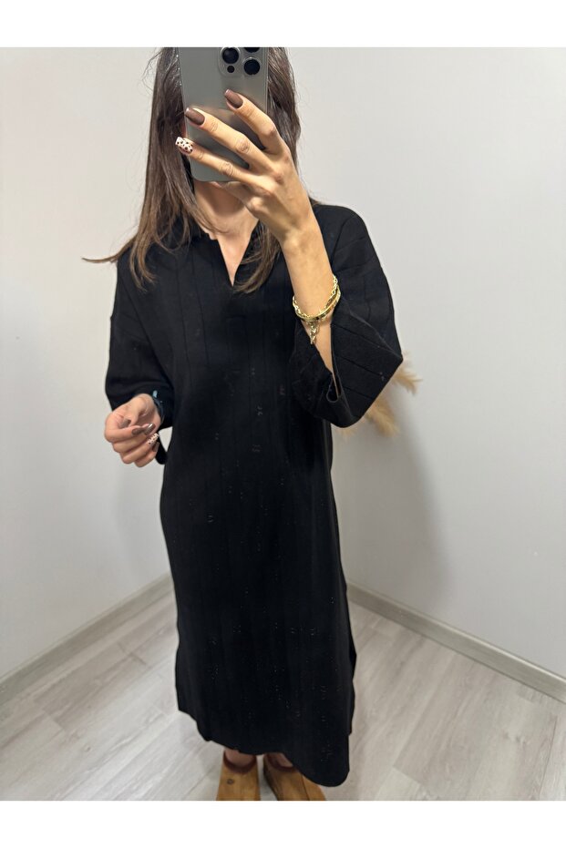 In shine Triko Elbise - 3