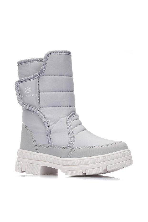 K20 İçi Termal Su Geçirmez Cırtlı Kız Çocuk Kar Botu - 1