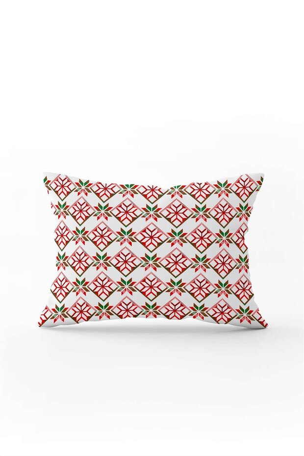 Red Green Christmas Themed Digital Printed Throw Pillow Cover Cgh884-3550 Double Sided Printed