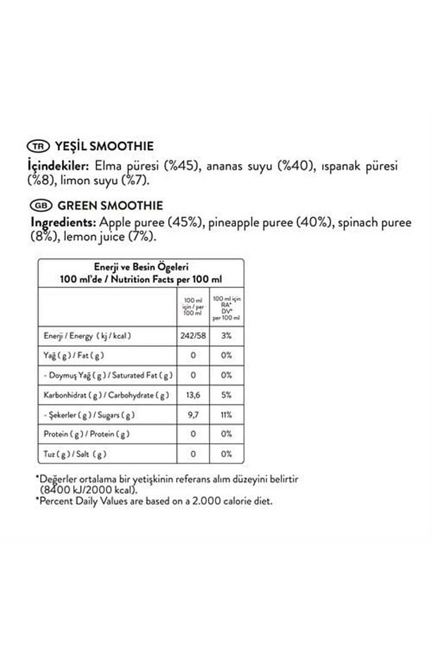 Smoothie Karışık Set, 250ml X 6 Adet - 5