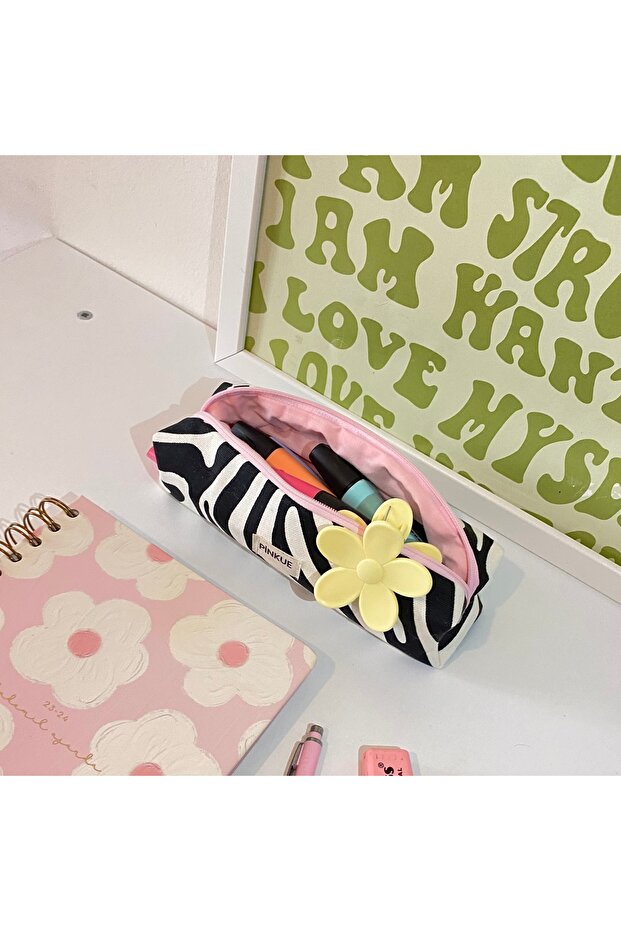 حامل أقلام رفيع بنمط الحمار الوحشي - 3