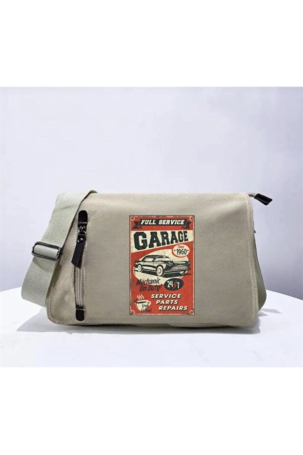 Printed Messenger Bag - 1