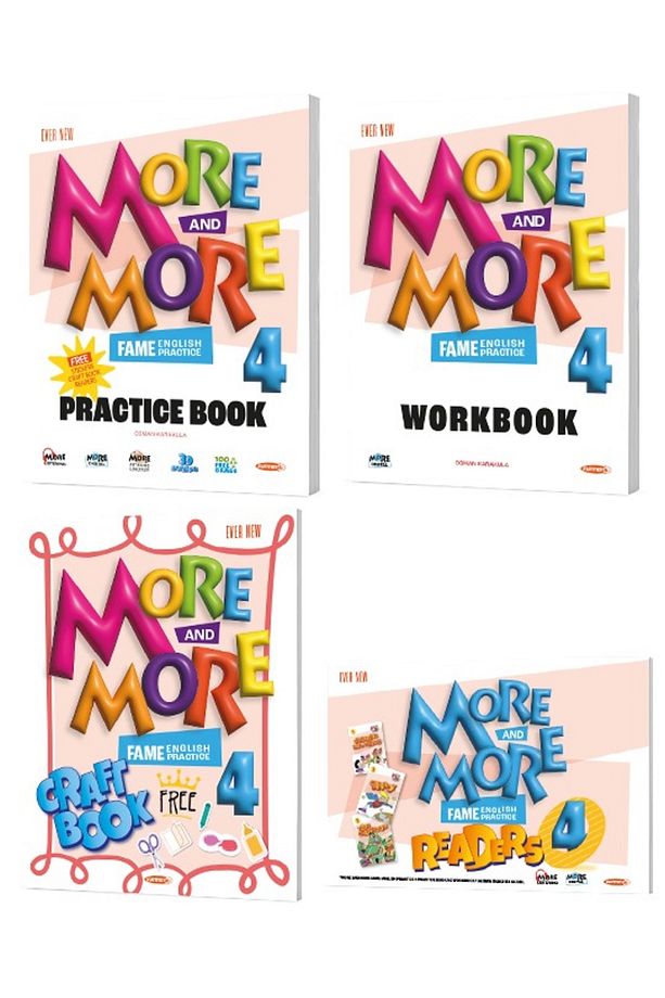 4 MORE&MORE PRACTICE BOOK & WORKBOOK & HİKAYE SETİ & CRAFT BOOK (4 LÜ SET) - 1