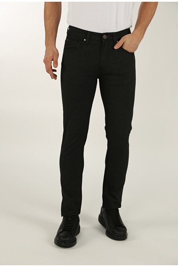 Gabardin Pantolon Siyah - 1