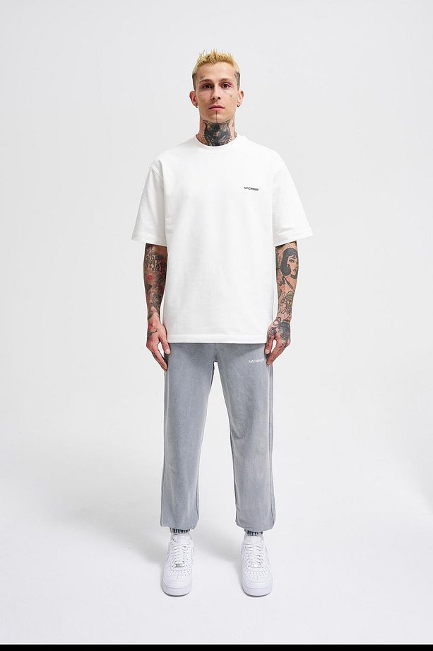 Erkek Luxury Basic Yıkamalı Jogger Gri Eşofman Altı - 7