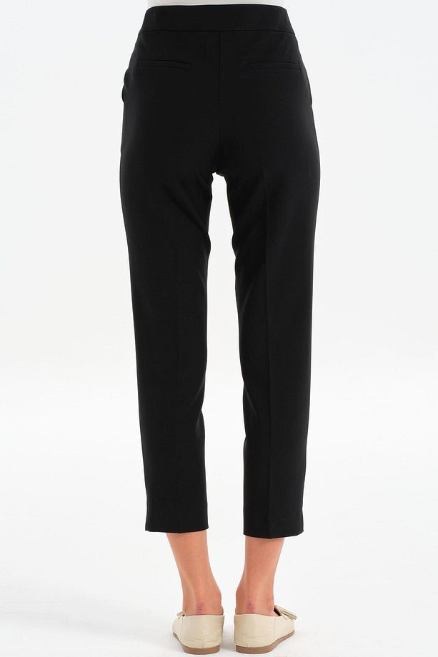 Yüksek Bel Basic Pantolon - Siyah - 5