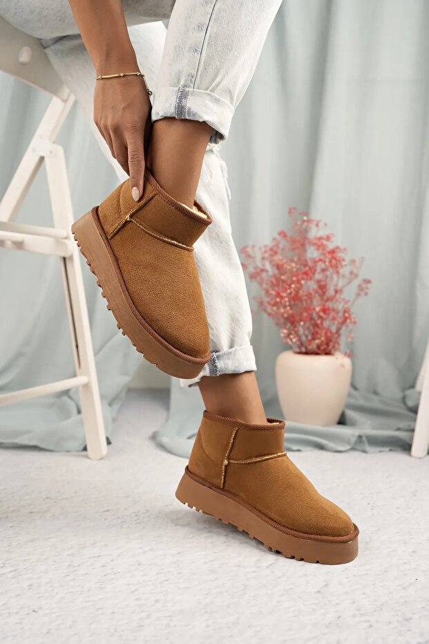 Mini Kürklü Yüksek Taban Bot - 2