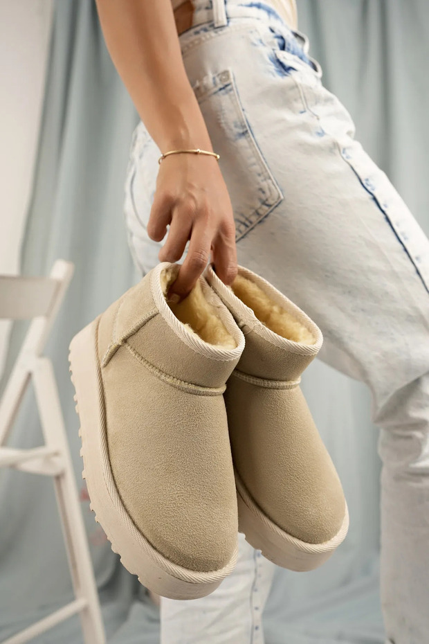 Mini Kürklü Yüksek Taban Bot - 5