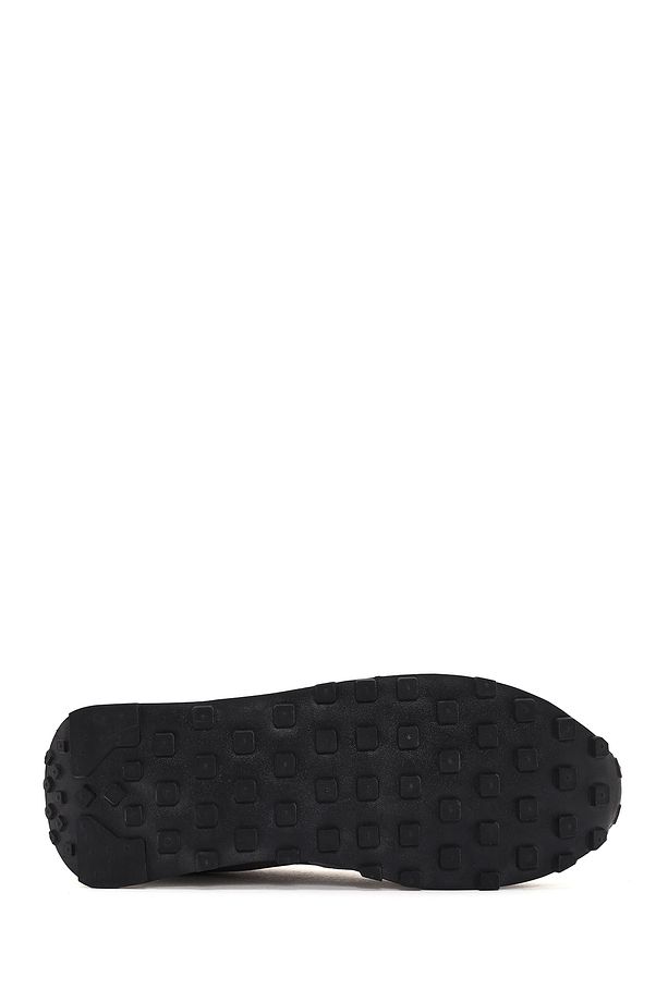 Erkek Wen Kalın Tabanlı Gri Bağcıklı Deri Sneaker G03m100032 - 4