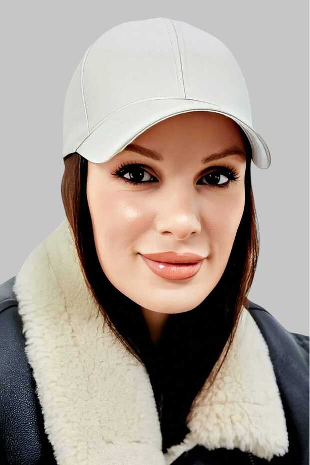 Unisex 100% Leather Back Adjustable Cap Hat - 3