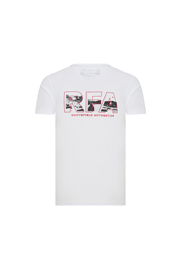 Tree Erkek Beyaz Tişört ERKEK T-SHIRT RFTREE23 - 3