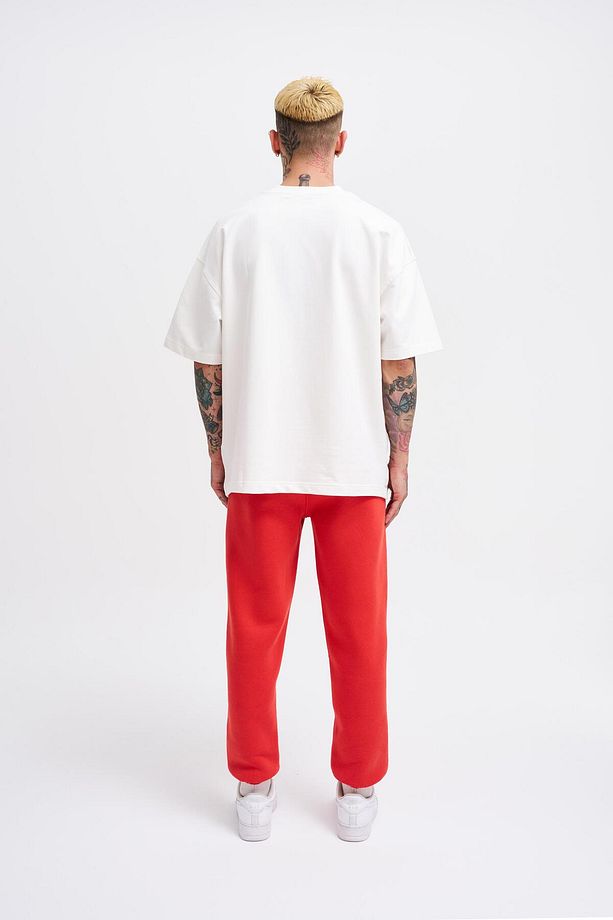 Erkek Jogger Regular Açık Kırmızı Eşofman Altı - 6