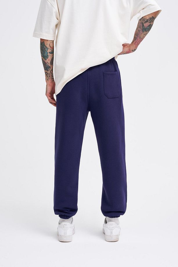 Erkek Basic Jogger Relaxed Lacivert Eşofman Altı - 4