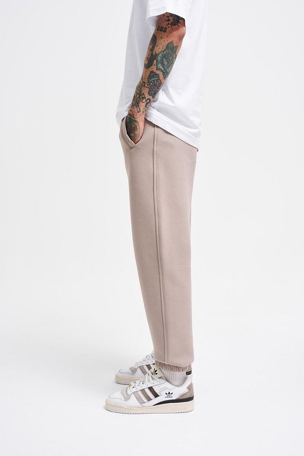 Erkek Basic Jogger Relaxed Açık Gri Eşofman Altı - 4
